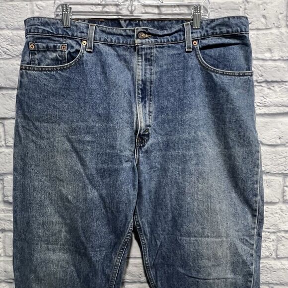 Vintage Levis 90’s Jeans Men Blue 550 Relaxed Fit Tapered Leg Denim Sz 40X30 USA - Picture 4 of 13